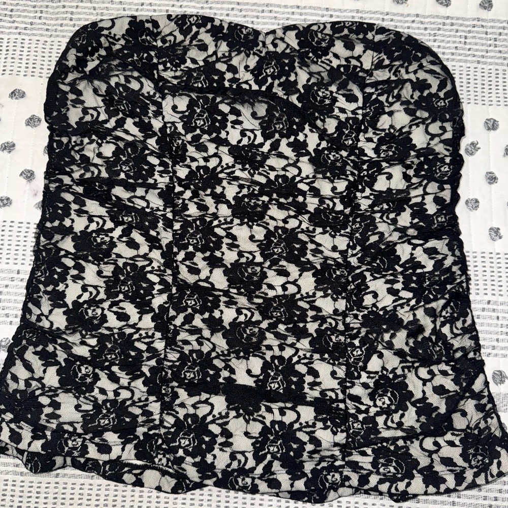 Torrid Black Lace Tube Top